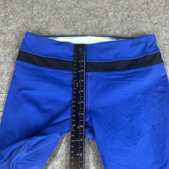 Lululemon Leggings Womens 6 Cropped 21" Blue Inspire Run Athletic Gym Workout - Picture 6 of 10